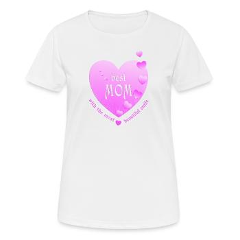 best mom mommy mother - Frauen T-Shirt atmungsaktiv - Weiß - Vorne - AI Model Female 172 dark (172cm)