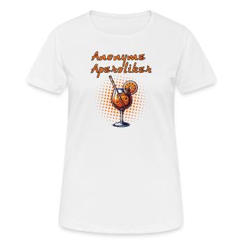 Apéritifs anonymes - T-shirt respirant Femme - blanc - Devant - AI Model Female 172 dark (172cm)