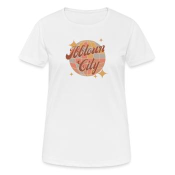 Ibbtown City Ibbenbüren Stadt ibb town - Frauen T-Shirt atmungsaktiv - Weiß - Vorne - AI Model Female 172 dark (172cm)