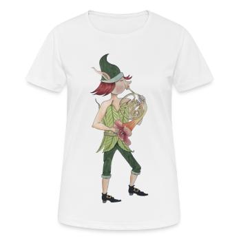 Fantasy Horn - Women's Breathable T-Shirt - white - Front - AI Model Female 172 dark (172cm)