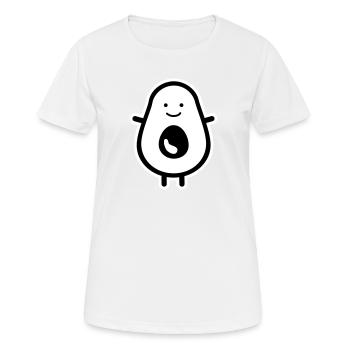 Avocado - Frauen T-Shirt atmungsaktiv - Weiß - Vorne - AI Model Female 172 dark (172cm)