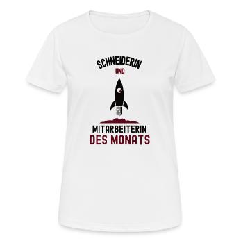 Mitarbeiterin des Monats Schneiderin Schneider - Frauen T-Shirt atmungsaktiv - Weiß - Vorne - AI Model Female 172 dark (172cm)