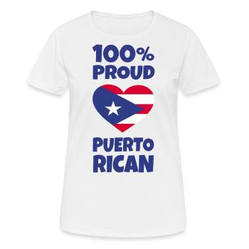 Porto Rico - T-shirt respirant Femme - blanc - Devant - AI Model Female 172 dark (172cm)