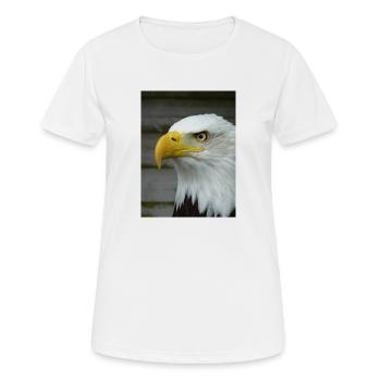 American Bald Eagle - Women's Breathable T-Shirt - white - Front - AI Model Female 172 dark (172cm)