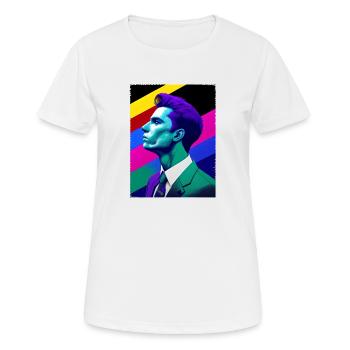 Stand with Pride - Frauen T-Shirt atmungsaktiv - Weiß - Vorne - AI Model Female 172 dark (172cm)