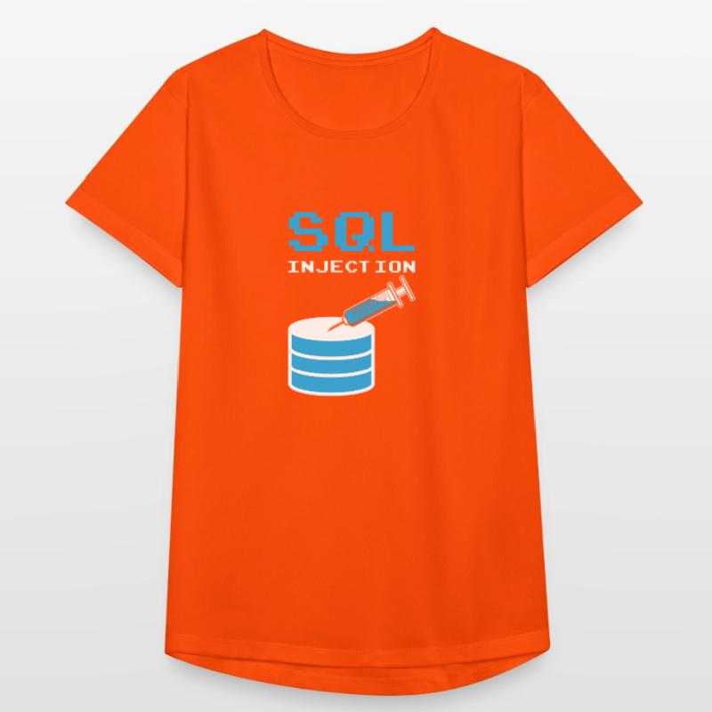 Injection SQL pour les administrateurs de base de données SQL T-shirt respirant Femme