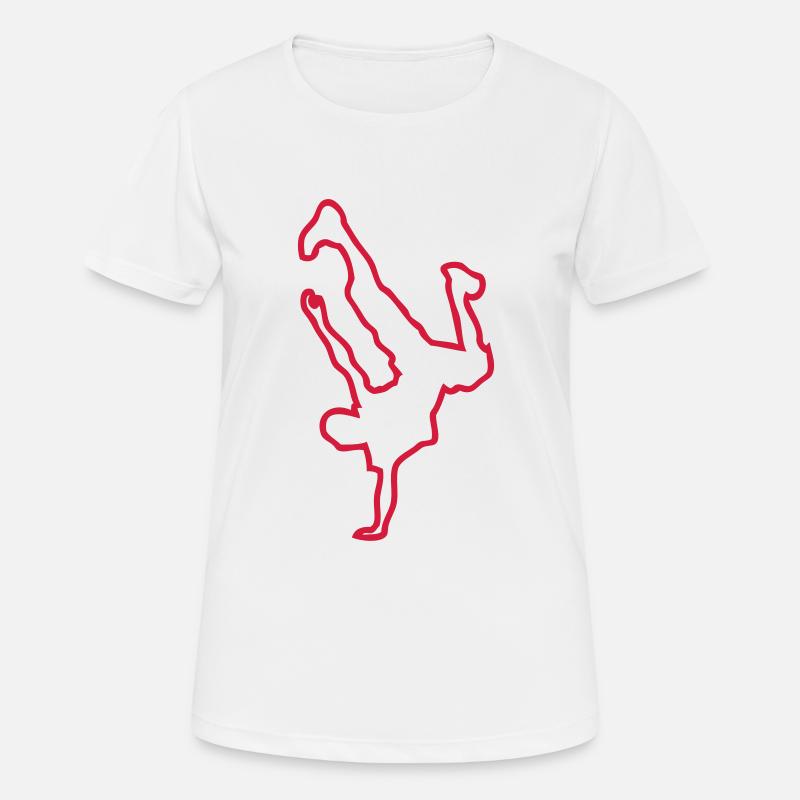 break dance hip hop danseur9 - Women's Breathable T-Shirt - white