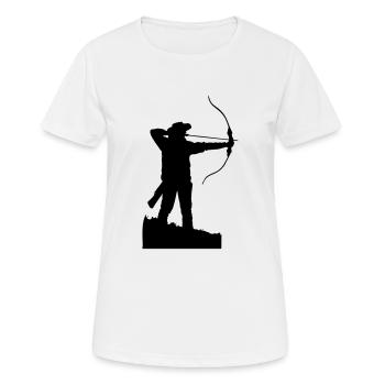 Bowmen - Women's Breathable T-Shirt - white - Front - AI Model Female 172 dark (172cm)