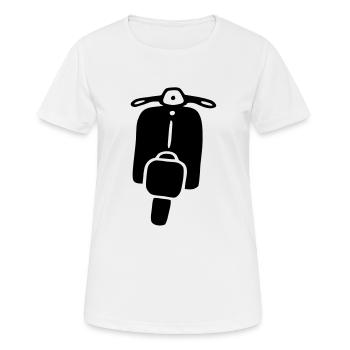 mofa - Frauen T-Shirt atmungsaktiv - Weiß - Vorne - AI Model Female 172 dark (172cm)