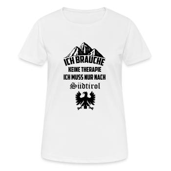 Südtirol - Frauen T-Shirt atmungsaktiv - Weiß - Vorne - AI Model Female 172 dark (172cm)