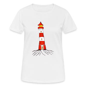 Phare - T-shirt respirant Femme - blanc - Devant - AI Model Female 172 dark (172cm)