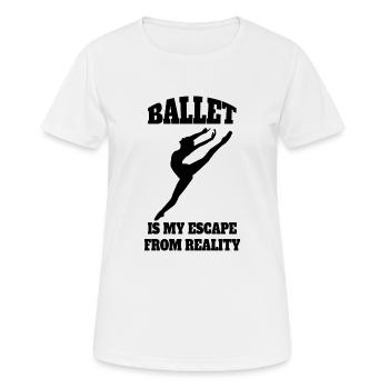 Ballet Dancer Gift Ballerina Dance Class Dance - Women's Breathable T-Shirt - white - Front - AI Model Female 172 dark (172cm)