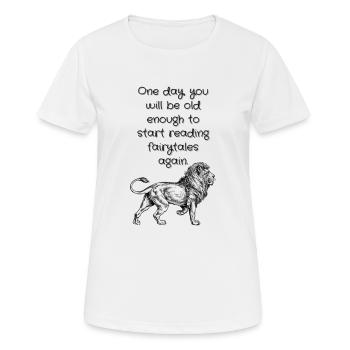Phrase de Narnia - T-shirt respirant Femme - blanc - Devant - AI Model Female 172 dark (172cm)