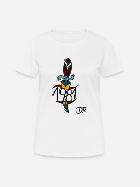 Dague 🗡 - T-shirt respirant Femme - blanc