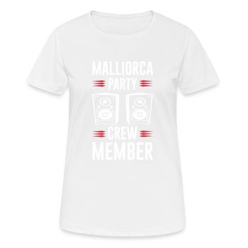 Mallorca Party Crew - Women's Breathable T-Shirt - white - Front - AI Model Female 172 dark (172cm)