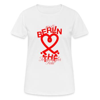 Tempelhofer Feld skater - Frauen T-Shirt atmungsaktiv - Weiß - Vorne - AI Model Female 172 dark (172cm)