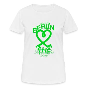 Tempelhofer Feld skater - Frauen T-Shirt atmungsaktiv - Weiß - Vorne - AI Model Female 172 dark (172cm)