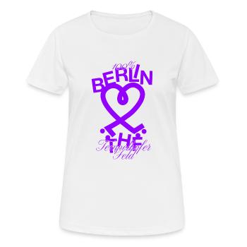 Tempelhofer Feld skate - Frauen T-Shirt atmungsaktiv - Weiß - Vorne - AI Model Female 172 dark (172cm)