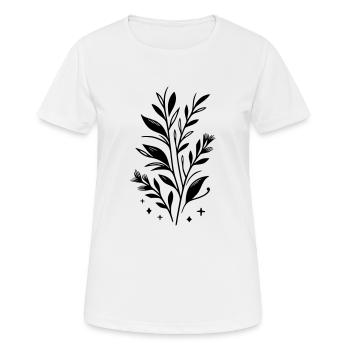 Zweig Ast - Frauen T-Shirt atmungsaktiv - Weiß - Vorne - AI Model Female 172 dark (172cm)