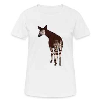 Okapi - T-shirt respirant Femme - blanc - Devant - AI Model Female 172 dark (172cm)