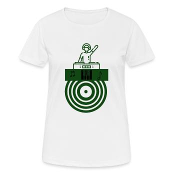 Beats - Frauen T-Shirt atmungsaktiv - Weiß - Vorne - AI Model Female 172 dark (172cm)