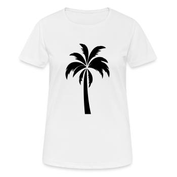 palmier - T-shirt respirant Femme - blanc - Devant - AI Model Female 172 dark (172cm)