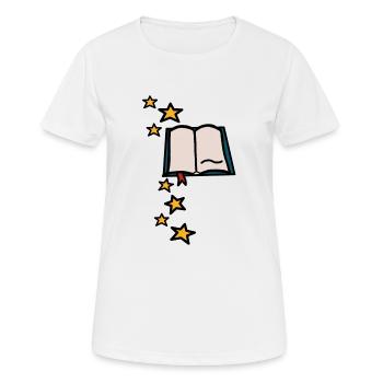 Magic Book - Women's Breathable T-Shirt - white - Front - AI Model Female 172 dark (172cm)