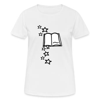 Magic Book - Women's Breathable T-Shirt - white - Front - AI Model Female 172 dark (172cm)