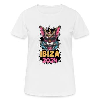 Ibiza 2024 Bunny - Women's Breathable T-Shirt - white - Front - AI Model Female 172 dark (172cm)