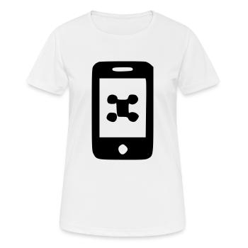 Telefon - Frauen T-Shirt atmungsaktiv - Weiß - Vorne - AI Model Female 172 dark (172cm)