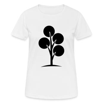 arbre - T-shirt respirant Femme - blanc - Devant - AI Model Female 172 dark (172cm)