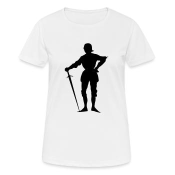 épée épée de chevalier chevalier armor125 - T-shirt respirant Femme - blanc - Devant - AI Model Female 172 dark (172cm)