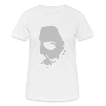MM - T-shirt respirant Femme - blanc - Devant - AI Model Female 172 dark (172cm)
