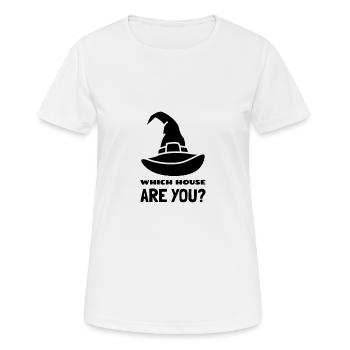 Talking hat house - Women's Breathable T-Shirt - white - Front - AI Model Female 172 dark (172cm)