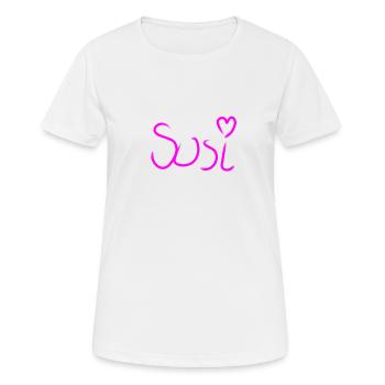 05Susi - Women's Breathable T-Shirt - white - Front - AI Model Female 172 dark (172cm)