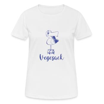 Vegesack Moewe - Frauen T-Shirt atmungsaktiv - Weiß - Vorne - AI Model Female 172 dark (172cm)