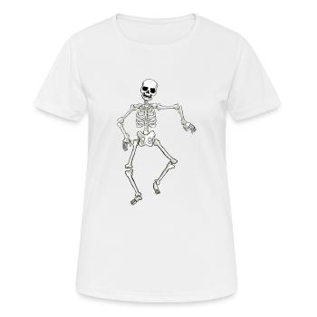 skeleton - Women's Breathable T-Shirt - white - Front - AI Model Female 172 dark (172cm)