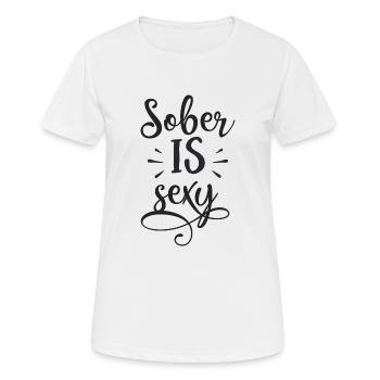 Sobre est sexy - T-shirt respirant Femme - blanc - Devant - AI Model Female 172 dark (172cm)
