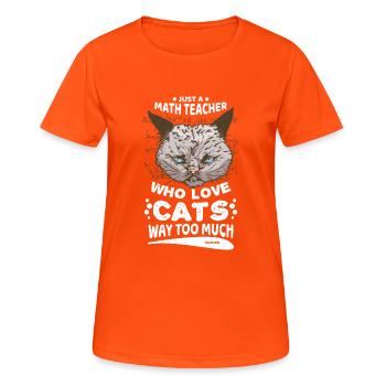 Mathématiques - T-shirt respirant Femme - orange néon - Devant - AI Model Female 172 dark (172cm)