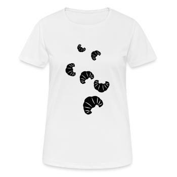 Croissant Symbol - Frauen T-Shirt atmungsaktiv - Weiß - Vorne - AI Model Female 172 dark (172cm)