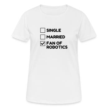 Robotics Robot Robotik Robotique Roboter - Women's Breathable T-Shirt - white - Front - AI Model Female 172 dark (172cm)