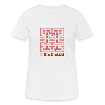 Kakman : Hôtels - T-shirt respirant Femme - blanc - Devant - AI Model Female 172 dark (172cm)