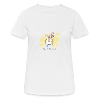 NEW to THE HERD - Women's Breathable T-Shirt - white - Front - AI Model Female 172 dark (172cm)