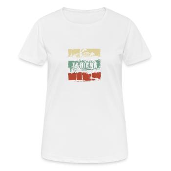 Tijuana Mexico Artistic Vacation Souvenir Abstract - Women's Breathable T-Shirt - white - Front - AI Model Female 172 dark (172cm)