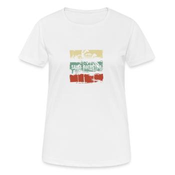 Saint Augustine Florida Artistic Vacation - Women's Breathable T-Shirt - white - Front - AI Model Female 172 dark (172cm)