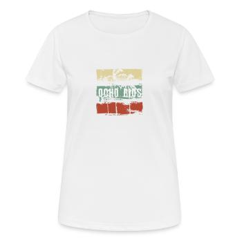 Ocho Rios Jamaica Artistic Vacation Souvenir - Women's Breathable T-Shirt - white - Front - AI Model Female 172 dark (172cm)