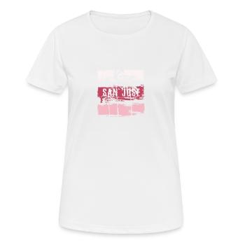 San Jose Californie vacances Souvenir abstrait - T-shirt respirant Femme - blanc - Devant - AI Model Female 172 dark (172cm)