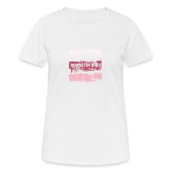 Huntington Beach Californie Souvenir de vacances - T-shirt respirant Femme - blanc - Devant - AI Model Female 172 dark (172cm)