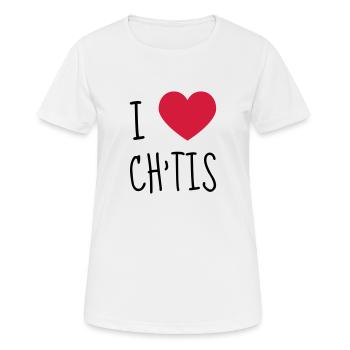 Ch'ti / Nord / Chti / Ch'ti mi / Nordiste - Frauen T-Shirt atmungsaktiv - Weiß - Vorne - AI Model Female 172 dark (172cm)