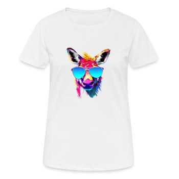 Animal cool - T-shirt respirant Femme - blanc - Devant - AI Model Female 172 dark (172cm)